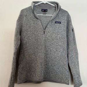 Patagonia Women's Zip-Up Sweater in Heather Gray